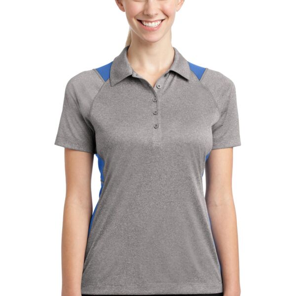 Women's Heather Colorblock Contender Polo Thumbnail