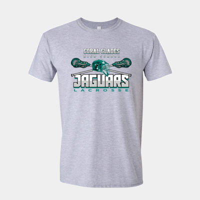 Glades LAX Helmet Logo - Softstyle™ Unisex T Shirt Thumbnail